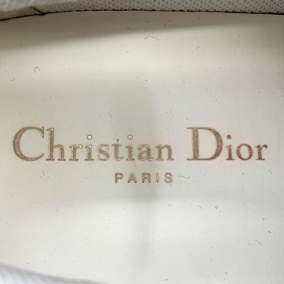 Christian Dior Dior-ID White Thick-Soled Lace-Up Sneakers Womens 37.5 - Picture 7 of 9